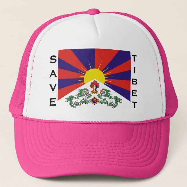 Casquette Drapeau du Tibet - Drapeau du lion des neiges (Devant)