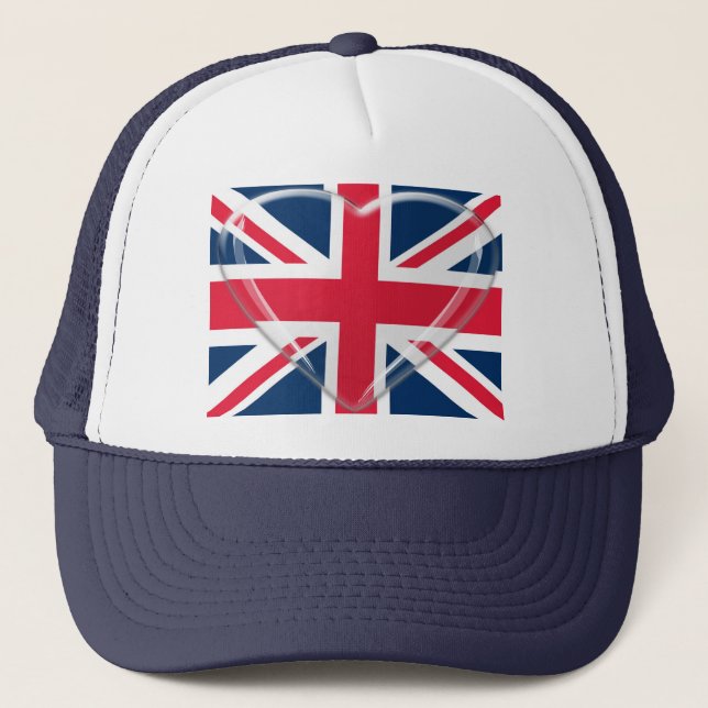 Casquette Drapeau d'Union Jack avec l'art personnalisable de (Devant)