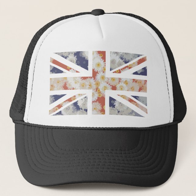 Casquette Drapeau d'Union Jack les Anglais (R-U) de fleur de (Devant)