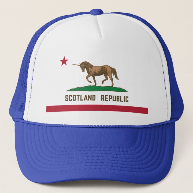 Casquette Drapeau écossais Californie Unicorne (Devant)