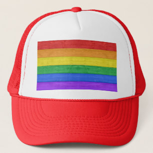 Casquette Drapeau en bois de SlipperyJoe's pride couleurs ar