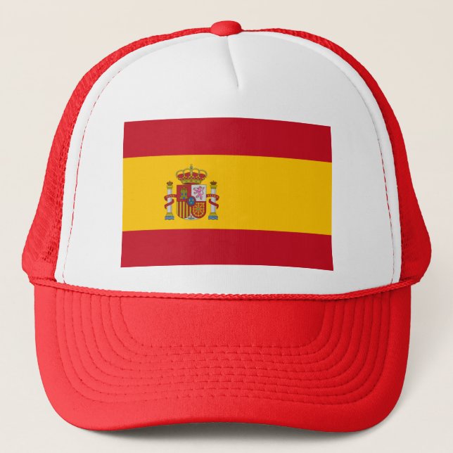 Casquette Drapeau Espagne chapeau de camion (Devant)