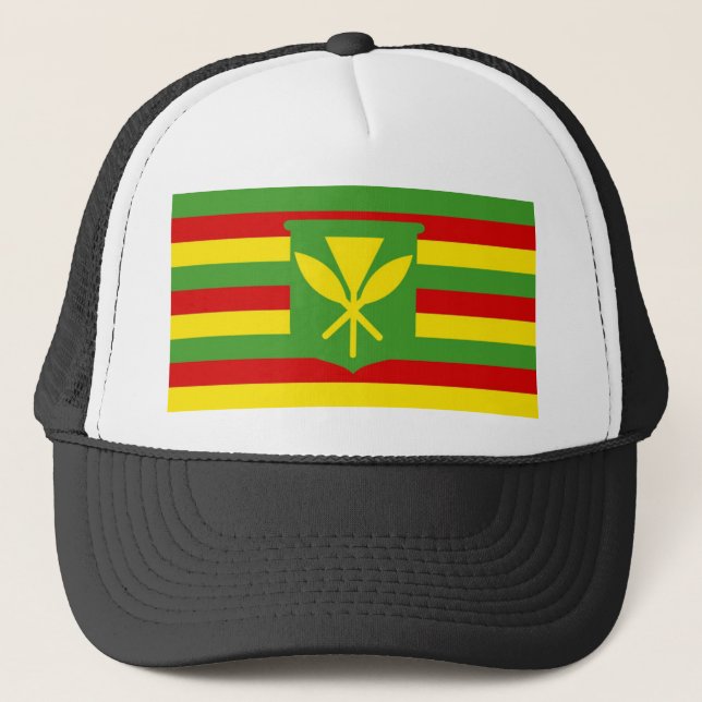 Casquette Drapeau ethnique Kanaka Maoli Amérindiens Hawaii (Devant)