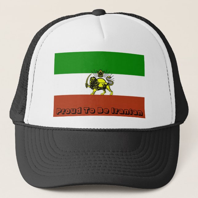 Casquette Drapeau, fier d'être iranien (Devant)