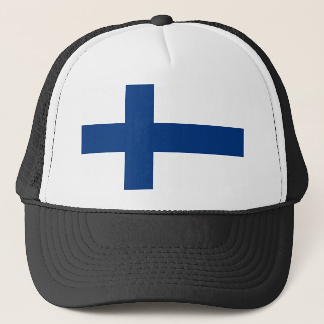 Casquette Drapeau Finlande (Devant)