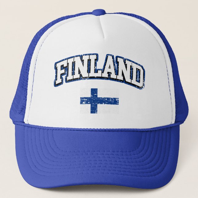 Casquette Drapeau Finlande (Devant)
