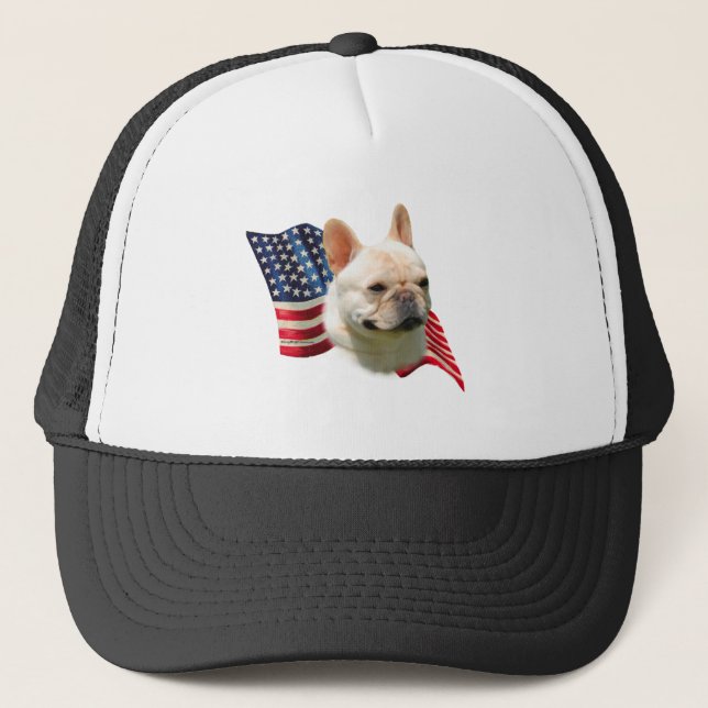 Casquette Drapeau français de Bulldog (Devant)