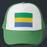 Casquette Drapeau Gabon<br><div class="desc">Drapeau patriotique du Gabon.</div>