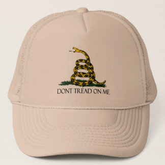 Casquette Drapeau Gadsden, Arrière - plan Jaune