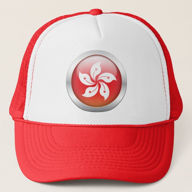 Casquette Drapeau "globe " de Hong Kong (Devant)