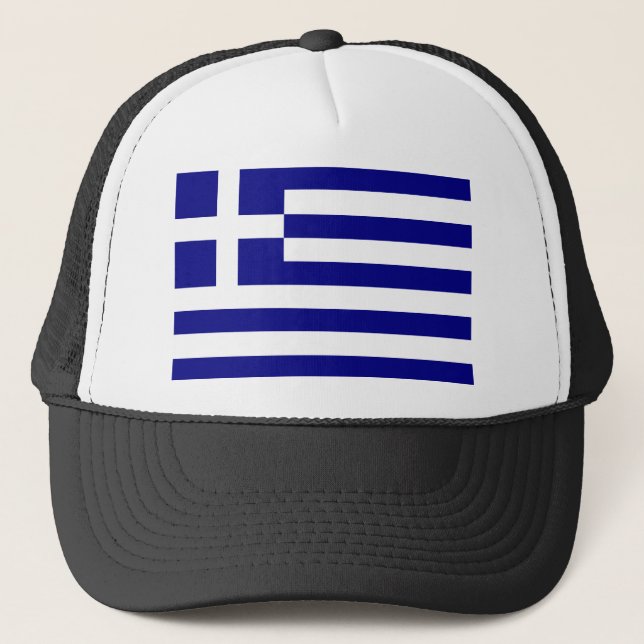 Casquette Drapeau Grèce (Devant)