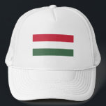 Casquette Drapeau Hongrie tricolore<br><div class="desc">Le drapeau de la Hongrie est composé de trois bandes horizontales rouge,  blanche et verte.</div>