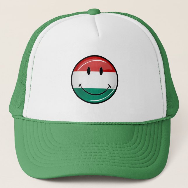 Casquette Drapeau hongrois de sourire (Devant)