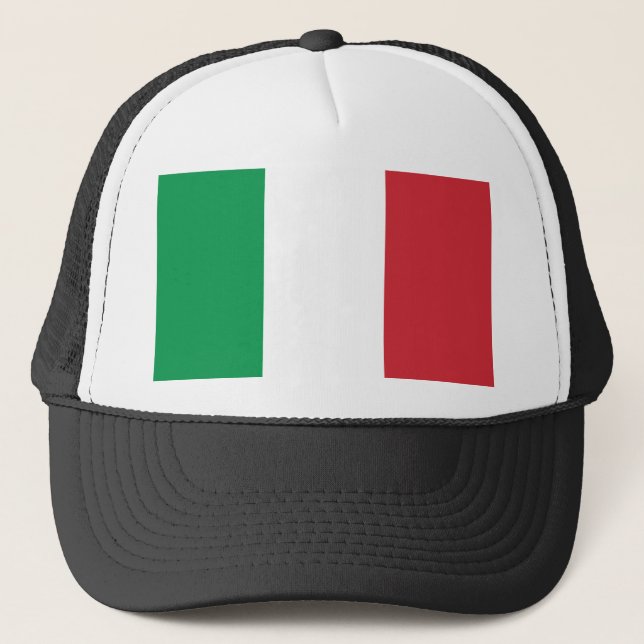 Casquette Drapeau Italie chapeau de camion (Devant)