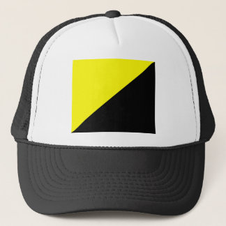 Casquette Drapeau jaune et noir de capitalisme d'Anarcho