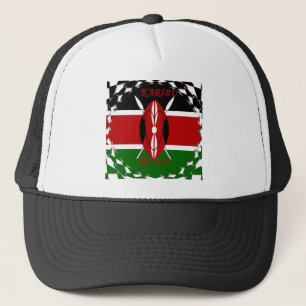 Casquette Drapeau kenyan Unité : Tuko Pamoja Conception