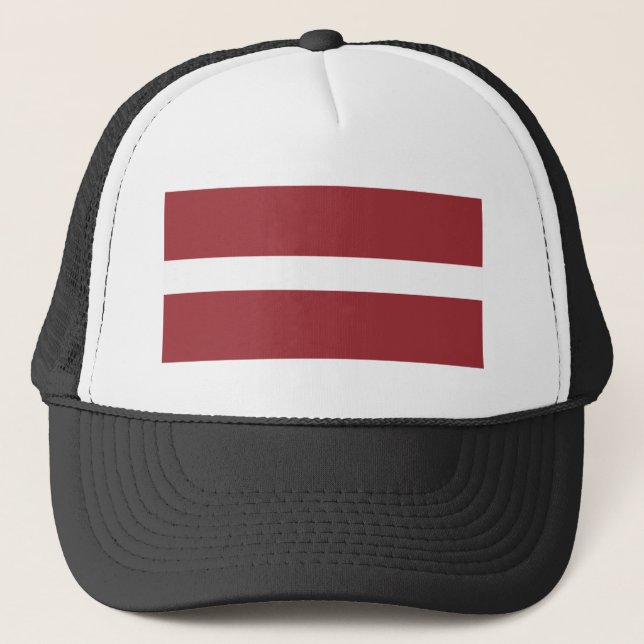 Casquette Drapeau Lettonie (Devant)