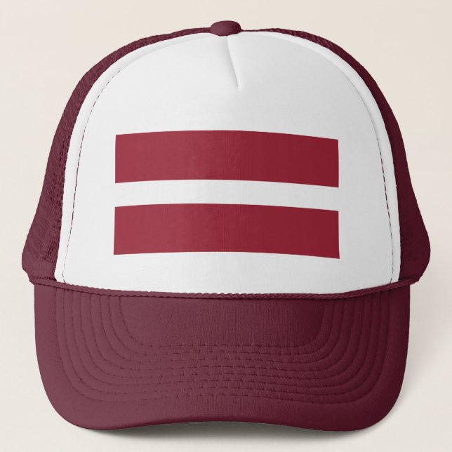 Casquette Drapeau Lettonie (Devant)