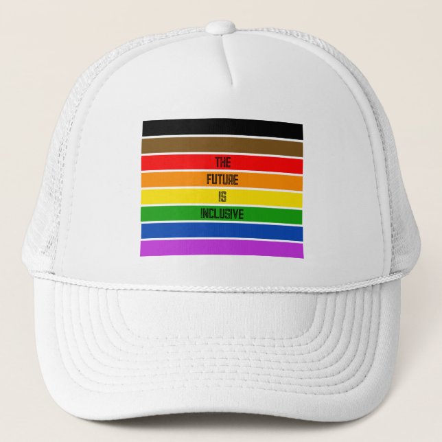 Casquette Drapeau LGBTQ personnalisé pour les personnes de c (Devant)