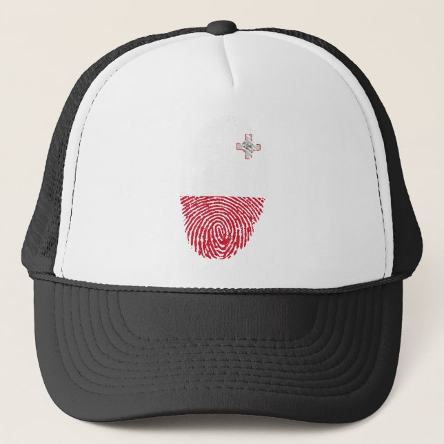 Casquette Drapeau Malte Empreinte du drapeau Pays Fierté Ide (Devant)