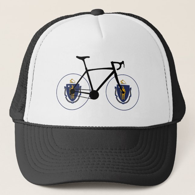 Casquette Drapeau Massachusetts Cyclisme (Devant)