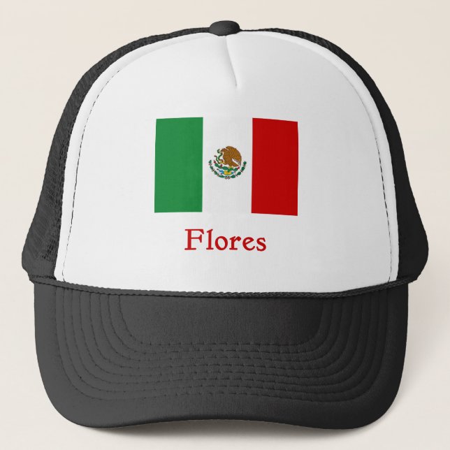 Casquette Drapeau mexicain de Flores (Devant)