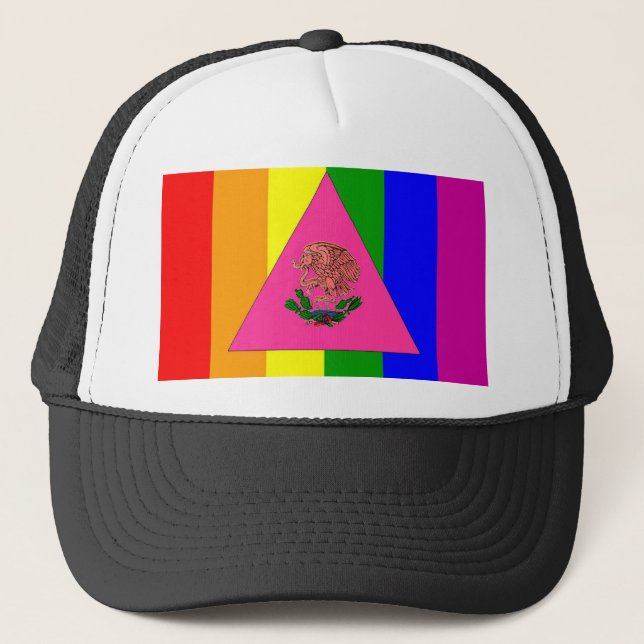 Casquette Drapeau mexicain de gay pride (Devant)