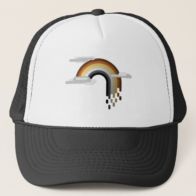Casquette Drapeau minimaliste de l'ours gris Conception arc- (Devant)