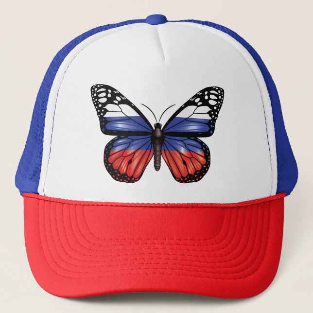 Casquette Drapeau monarque papillon russe (Devant)