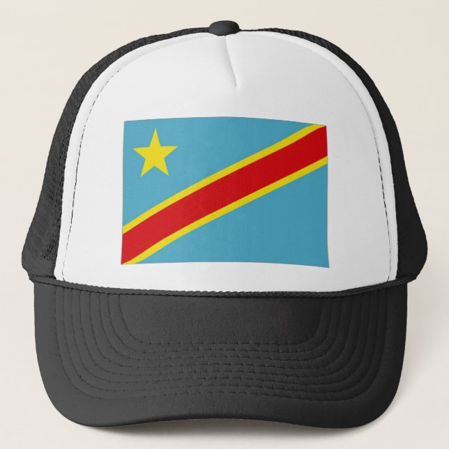 Casquette Drapeau national du Congo Kinshasa (Devant)