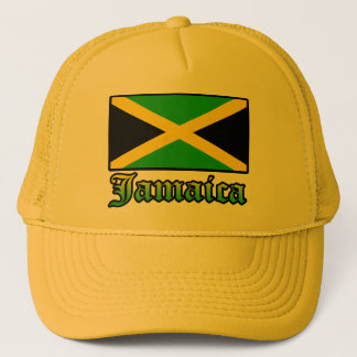 Casquette Drapeau, noir, vert et jaune de la Jamaïque