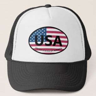 Casquette Drapeau Oval Américain USA code pays emblème voitu