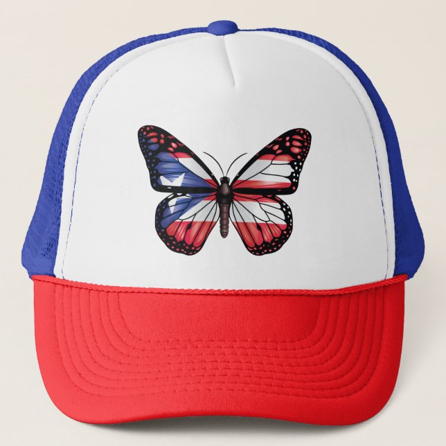 Casquette Drapeau papillon de Porto Rico (Devant)