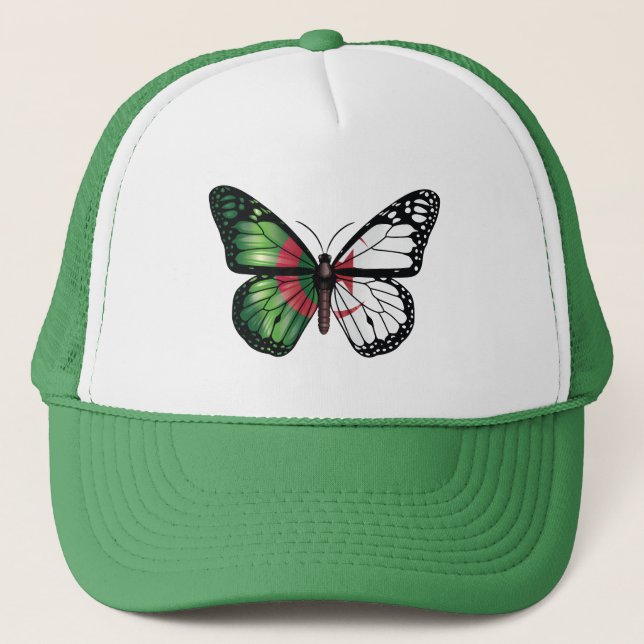 Casquette Drapeau papillon monarque d'Algérie (Devant)