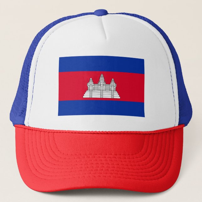 Casquette Drapeau patriotique cambodgien (Devant)