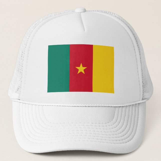 Casquette Drapeau patriotique du Cameroun (Devant)