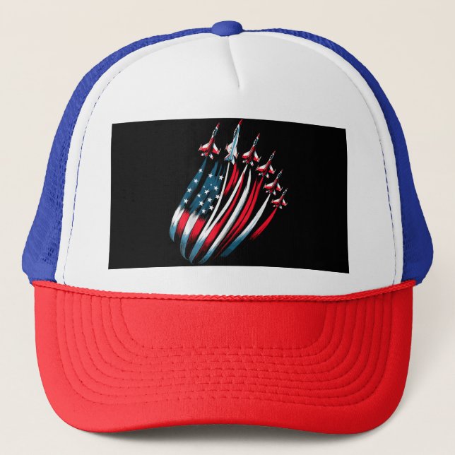 Casquette Drapeau Patriotique USA Jets Boys 4 juillet (Devant)