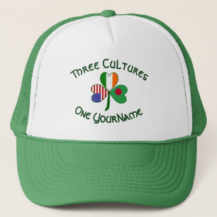 Casquette Drapeau personnalisé Bangladesh Irlande USA Shamro