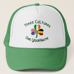 Casquette Drapeau personnalisé de la Belgique, de l'Irlande