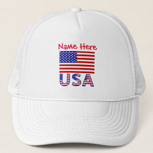 Casquette Drapeau personnalisé de l'USA Héritage