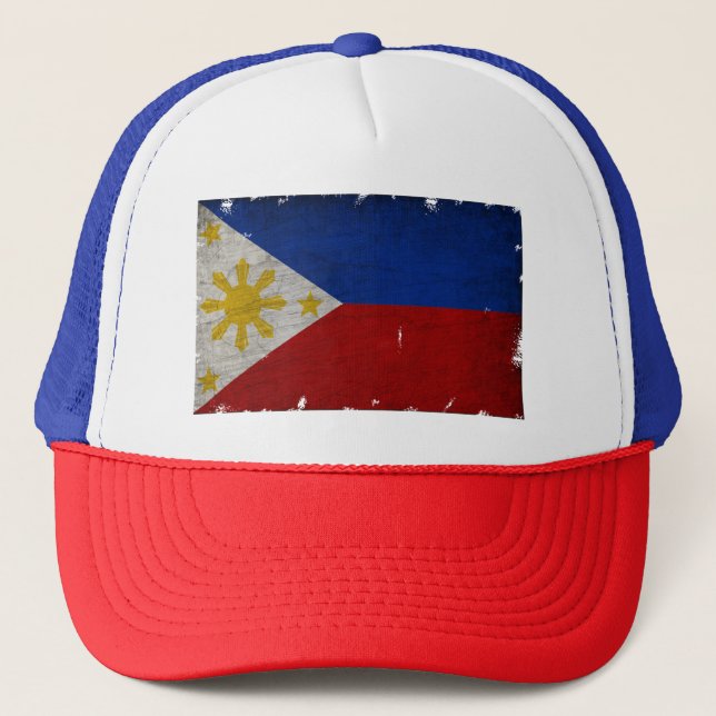 CASQUETTE DRAPEAU PHILIPPINES CADEAU SOUVENIR VINTAGE  (Devant)