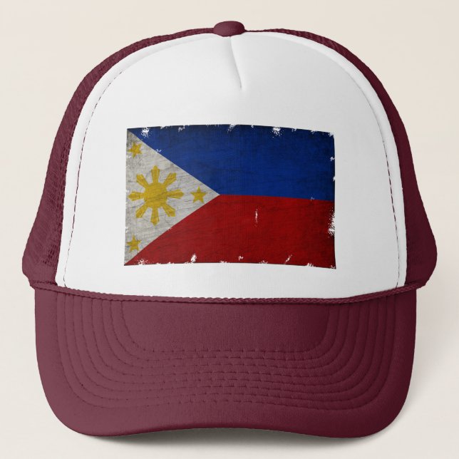 CASQUETTE DRAPEAU PHILIPPINES CADEAU SOUVENIR VINTAGE CASQUE (Devant)