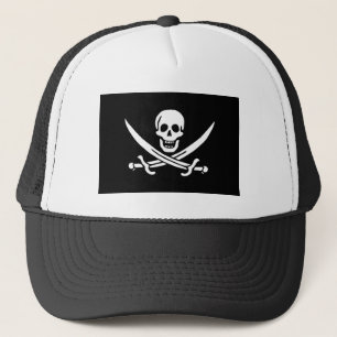 Casquette Drapeau pirate crâne épées croisées
