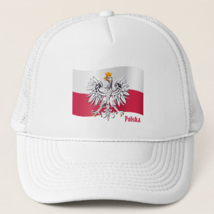 Casquette Drapeau polonais & Aigle, Pologne - Polska /fans s