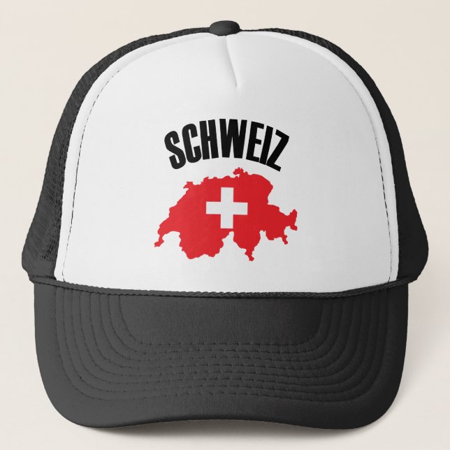 Casquette Drapeau Schweiz Suisse (Devant)