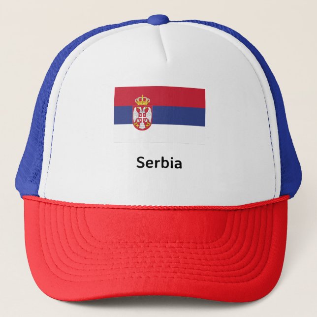 Casquette Drapeau Serbie (Devant)