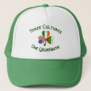 Casquette Drapeau Shamrock Personnalisé Américain Irlandais 