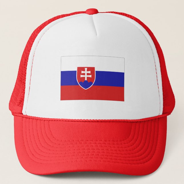 Casquette Drapeau Slovaquie (Devant)