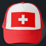 Casquette Drapeau Suisse<br><div class="desc">Drapeau Suisse</div>
