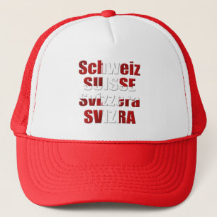 Casquette Drapeau suisse de cadeau de langues officielles de